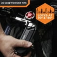 thumbnail image 4 of Kelvin Tools - Kelvin 36 Urban Multi Tool Screwdriver Set - All in One Hand Tool With 26 Interchangeable Bits, Tape Measure, Liquid Level, Hammer, Flashlight, Corkscrew and Magnetic Tip, 4 of 6