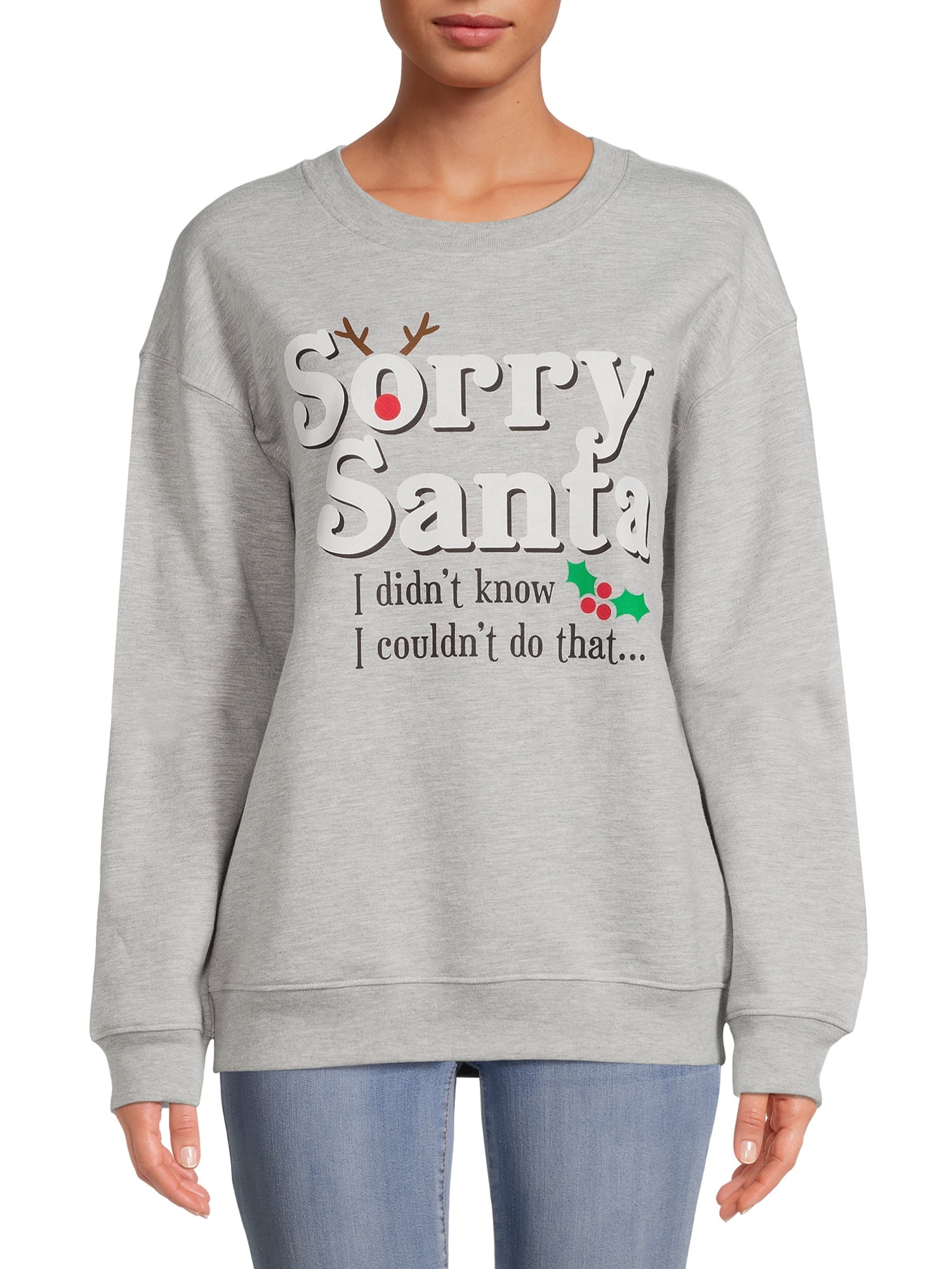 License Sorry Santa Women's Pullover Fleece Sweatshirt