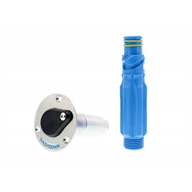 Jabsco 319110000 Marine Flush Mount Stainless Steel Water Hose Deck