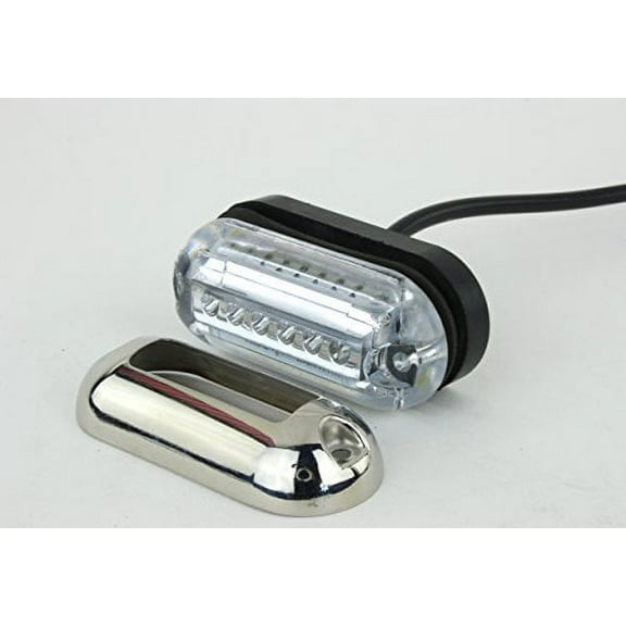 Waterproof Underwater Marine LED Pod Light - Cool White LED, Heavy Duty, Waterproof 12 VDC