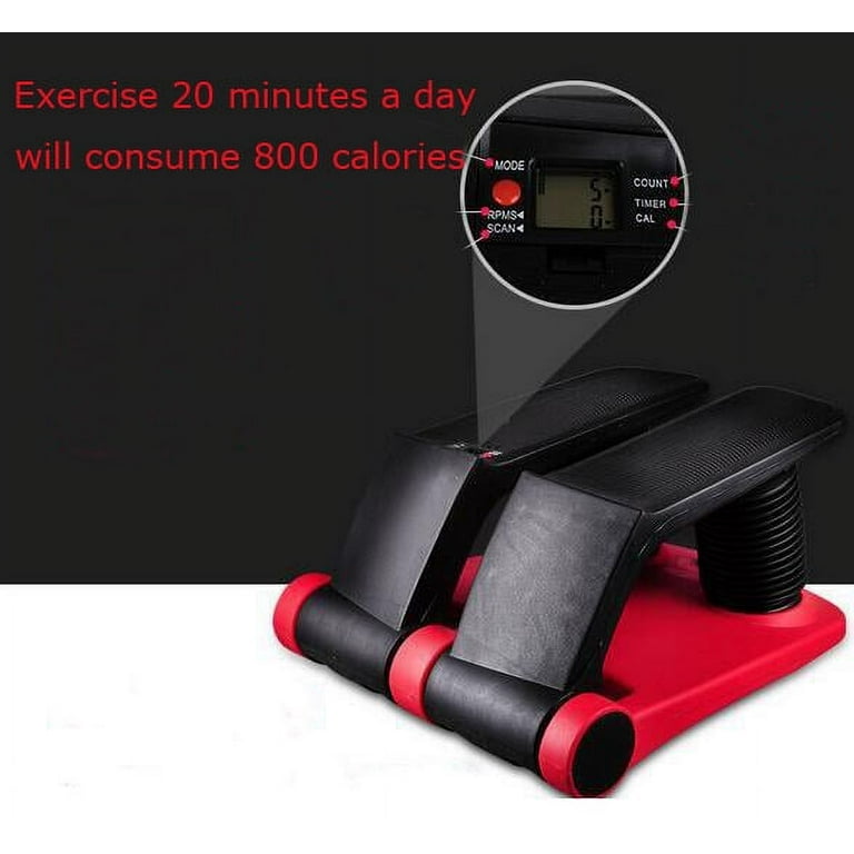 EQCOTWEA Air Stepper Climber Fitness Machine Resistant Cord Stair Stepper Exercise Equipment Aerobics Machine