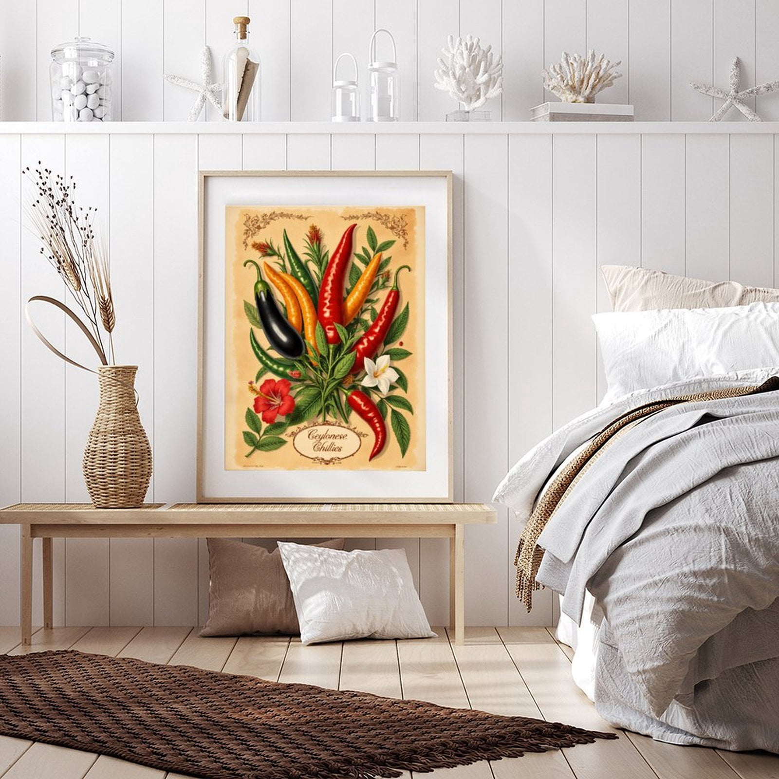 Diamond Art Kit for Adults, Vibrant Tropical Peppers Art Print Diamond Painting for Adults Beginners, DIY Diamond Art Painting Kits, 5D Diamond Painting Crafts for Home Decor 12x16 Frameless