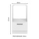 thumbnail image 2 of Mueble de Cocina para Horno y Microondas Madesa Agata 60 x 60 cm 1 Puerta (Sin Tablero) Blanco, 2 of 5