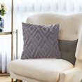thumbnail image 1 of Pallene Soft Synthetic Decorative Throw Pillow Covers Short Wool Velvet Geometric Pattern For Sofa Couch Living Room, 1 of 3