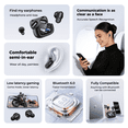 thumbnail image 5 of MINISO MS126 Wireless Earbuds Bluetooth 5.4 with Touch Screen Charging Case, In Ear Headphones with Mic, 30H Playtime, Low Latency, HiFi Stereo, IPX5 Waterproof for iPhone Android, 5 of 22