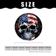 thumbnail image 2 of 10 Inch Wall Clock Battery Operated Silent Clock Decorative for Office, Kitchen, Outdoor, Living Room，American Flag Sugar Skull Black Creative, 2 of 4