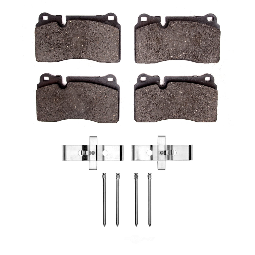 Dynamic Friction Company 1551-1165-01 DFC 5000 Advanced Brake Pads - Low Metallic and Hardware Kit