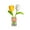 Yellow & White, variant on Refillable Car Air Freshener Perfume Bottle Vent Clip with Crochet Knitted Flower Glass Essential Oil Diffuser Bottle with Wooden Caps Auto Car Plant Vent Decor Ornament