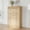 Natural 5 Drawer, variant on 3 Drawer Dresser for Bedroom, 31.5" Wide Fluted Chest of Drawers, Modern Wooden Nightstand Storage Cabinet for Kids Room, Hallway, Living Room, Walnut