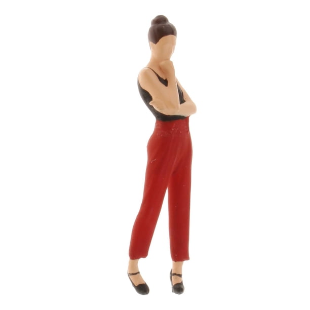 Diorama Miniatura Resina Pensamiento Mujeres Modelo Personajes Oficina estilo 3 Sunnimix escenario de personas de figura rm