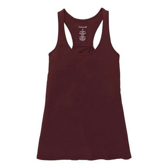 Boxercraft Girls' Vintage Charm Tank Top in Maroon M | YT56
