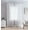 LIGHT GRAY, variant on Crinkle Sheer Rod Pocket Curtains – 2 pack, Crinkled Texture