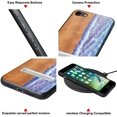 thumbnail image 7 of Labanema Apple iPhone 7 /iPhone 8 Case, Apple iPhone 7 /iPhone 8 Cover with Metal Kickstand, Natural Wood TPU Cover, Anti Scratch Case for Apple iPhone 7 /iPhone 8 (Waves), 7 of 7