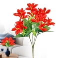 thumbnail image 3 of 1 Pcs Fake Lilies Bouquet, 12.9in Fake Lilies Bouquet, Realistic Multi-Branch Artificial Flowers for Home Decor, Spring Table Centerpiece, Gifts for Valentine's Day, Mother's Day, 3 of 9