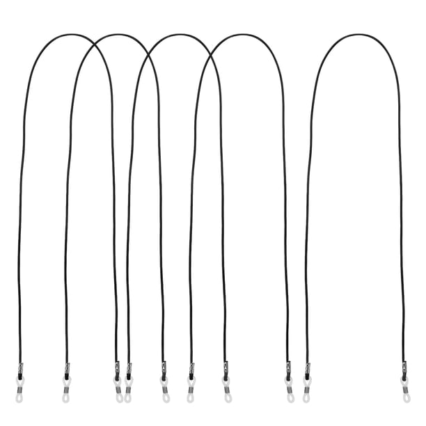 Cadenas para soporte de gafas, 5 uds., gafas ajustables, correa para el cuello, cordón de seguridad, gafas de sol, retenedor de gafas, cordón de vidrio para hombres y mujeres