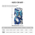 thumbnail image 4 of Sikiie Blue and White Butterflies Basketball Jersey Reversible Men's Mesh Athletic Sports Shirts Training Practice S-4XLX-Large, 4 of 6
