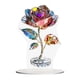 thumbnail image 1 of Decoración de rosa acrílica 2D, con base decorativa, adorno de escritorio para decoración del hogar, patrón de flores para dormitorio, 1 of 9