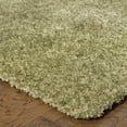 thumbnail image 3 of 6' X 9' Olive Green Shag Tufted Handmade Stain Resistant Area Rug, 3 of 5