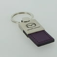 thumbnail image 2 of Mazda Zoom Zoom Keychain & Keyring - Duo Premium Purple Leather, 2 of 7