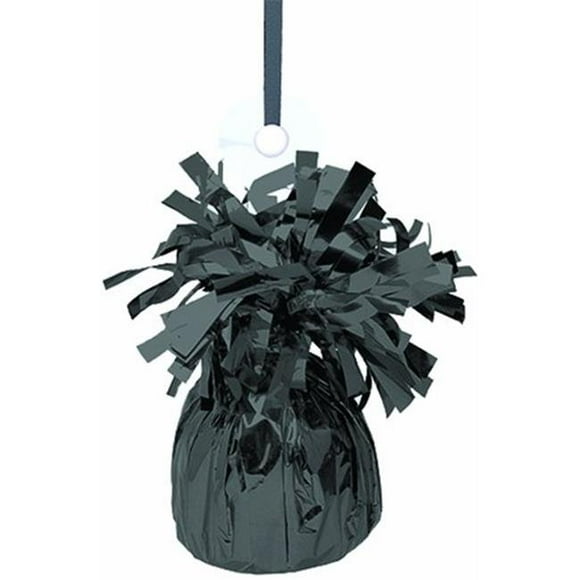 175g Fringed Foil Weight Balloon - Black