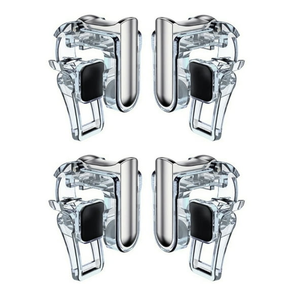 1/2 Pairs Mobile Gaming Trigger Button Joystick for PUBG Mini Metal Game Controller Fire Buttons Mobile Trigger Fire Key