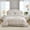 Grey, variant on White Comforter Set King Size,Ruffle Pompoms Chic French Style Bedding Sets,Fluffy Coquette Comforters Sets for All Season,Vintage Ruffled Lightweight Quilt Set for Women Girls Room Decor