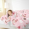 thumbnail image 4 of Castle Fairy Boys Girls Cartoon Winter Snowflakes Snowman Bedding Comforter Set 2pcs,Happy New Year Twin Comforter Sets Microfiber,Merry Christmas Xmas Breathable Bedding Set,Super Cozy Room Decor, 4 of 8