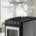 thumbnail image 5 of Ice Makers Countertop,26Lbs/24H,8Pcs in 6Mins,Portable Ice Maker Machine with 0.8 L Water Tank,Self-Cleaning,Interior Lighting,2 Sizes of Bullet Ice for Home/Kitchen/RV/Camping(Stainless Steel), 5 of 8