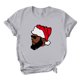 thumbnail image 1 of Camiseta informal con estampado de árbol de Navidad de manga corta y cuello redondo para mujer Pompotops hfajkhk124624, 1 of 6