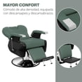 thumbnail image 2 of Sillón Barbero Onof SB-001 Hidráulico Silla Estética Verde Olivo, 2 of 8