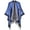 Darkblue, variant on ZhangBaoLin Women Shawl Wrap Cardigan Poncho Cape Open Front Long Sweater Coat Winter Warm Tassels Blanket