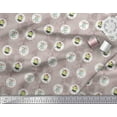 thumbnail image 2 of Soimoi Pink Cotton Voile Fabric Cupcakes Food Print Fabric by Yard 42 Inch Wide, 2 of 3