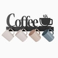 thumbnail image 5 of Coffee Mug Wall Rack, Coffee Cup Holder Wall Mounted with 12 Heavy Duty Hooks and Metal Coffee Sign, Rustproof Tea Cup Hanger Display Decor for Coffee Bar, Kitchen, Office, 5 of 13