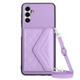 thumbnail image 3 of for Samsung Galaxy A13 5G Slim Case with Card Holders and Strap for Women, Samsung Galaxy A13 5G Phone Case Wallet PU Leather Kickstand RFID Blocking Flip Shockproof Wallet Case - Purple, 3 of 11