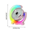 thumbnail image 2 of Small Desk Fan, Portable Electric Table Desktop Air Circulator Fans, Color Running Lamp USB Charging Home Desktop Fan, 2 of 6
