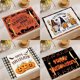 thumbnail image 2 of Juego de 4 servilletas absorbentes para la cena, servilletas reutilizables de grano de madera con forma de gato negro fantasma de Halloween, servilletas de mantel lavables, 2 of 5