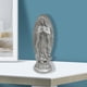 thumbnail image 3 of Estatua de la Virgen María católica Figura de la Santísima Madre Adorno religioso Hecho a mano plata, 3 of 7
