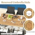 thumbnail image 3 of YYAo Outdoor Patio Furniture Set, Patio Conversation Sets,7 Pieces Patio Dining Set with Acacia Wood Dining Table for Porch Backyard Garden Poolside, 3 of 7