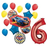 Anagram Hot Wheels Ultimate 6th Birthday Party Balloon Bouquet Decorations