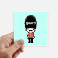thumbnail image 1 of Guard Lovely Beefeaters Warren Mignon Sticker Square Waterproof Stickers Wallpaper Car Decal, 1 of 1