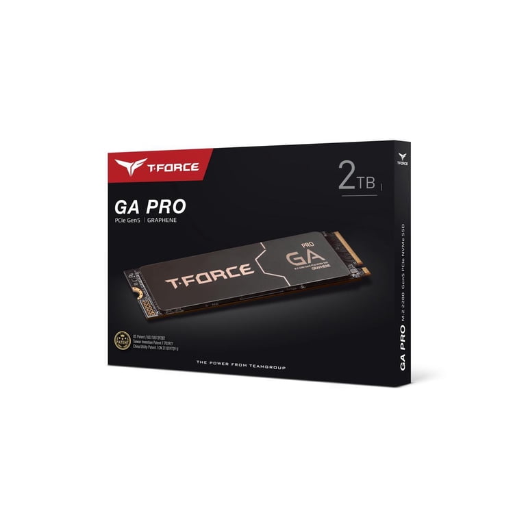 TEAMGROUP, T-FORCE GA PRO M.2 2280 2TB PCIe Gen5.0x4 SSD, NVMe 3D