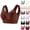 31# Brown, variant on Jelly Bras for Women 2026 Seamless Powerful Push Up Wireless Bra Lift Anti Sagging Posture Correcting Plus Size Bras,Black,3X-Large