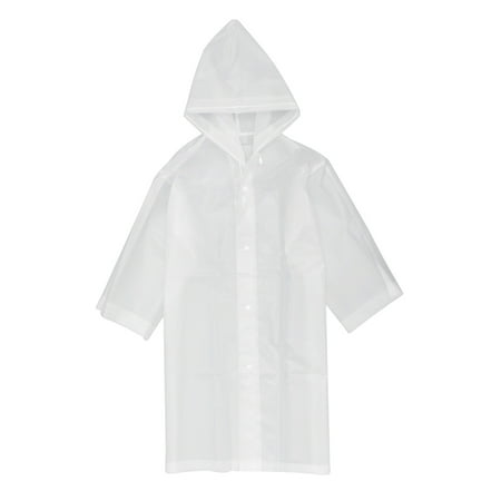 

1pc Dull Polish Raincoat EVA Rain Poncho Reusable Rainproof Coat Adult Conjoined Rainwear for Outdoor
