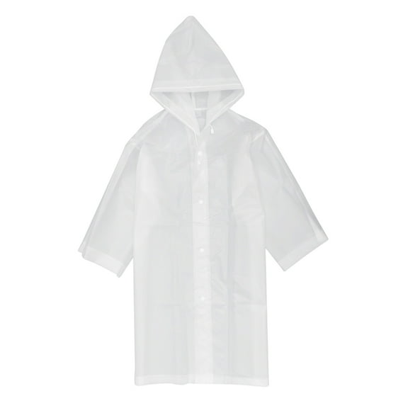 1pc Dull Polish Raincoat EVA Rain Poncho Reusable Rainproof Coat Adult Conjoined Rainwear for Outdoor