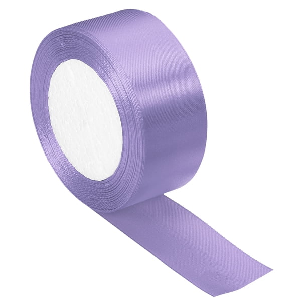 Uxcell Yards Double Face Decorate Crafts Roll Satin Ribbon Light Purple