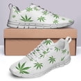 thumbnail image 4 of Weed Print Shoes Womens Mens Ultra Lightweight Walking Tennis Sneakers Gifts for Marijuana Lover White Size 12, 4 of 5