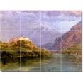 thumbnail image 1 of Ceramic Tile Mural-Frederic Church Historical Backsplash Tile Mural 25. 32" w x 24" h using (12) 8 x 8 ceramic tiles, 1 of 3