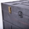thumbnail image 5 of Vintiquewise Old Cedar Style Large Lockable Wooden Chest, Multicolor, Large Cedar Chest, 5 of 7
