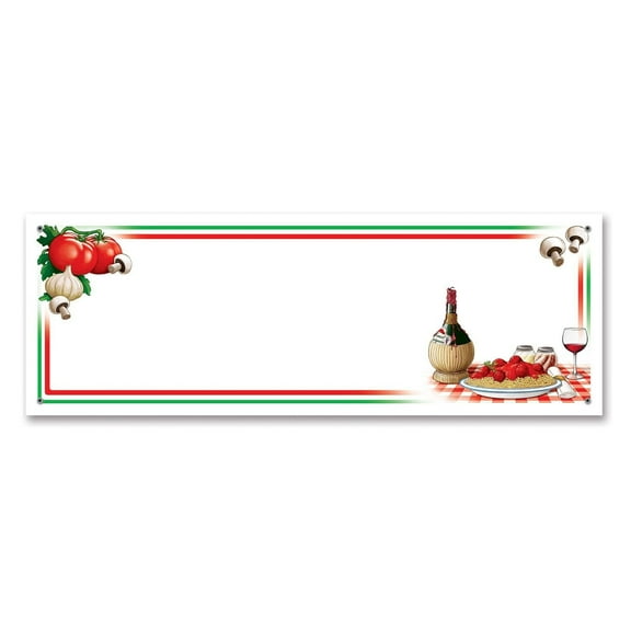 12 Pack Beistle Italian Night Party Sign Banner