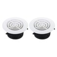 thumbnail image 1 of Unique Bargains Grille de Diffuseur de Plafond Réglable 4 Pouces Ronde avec Écran Rotatif, 1 of 5